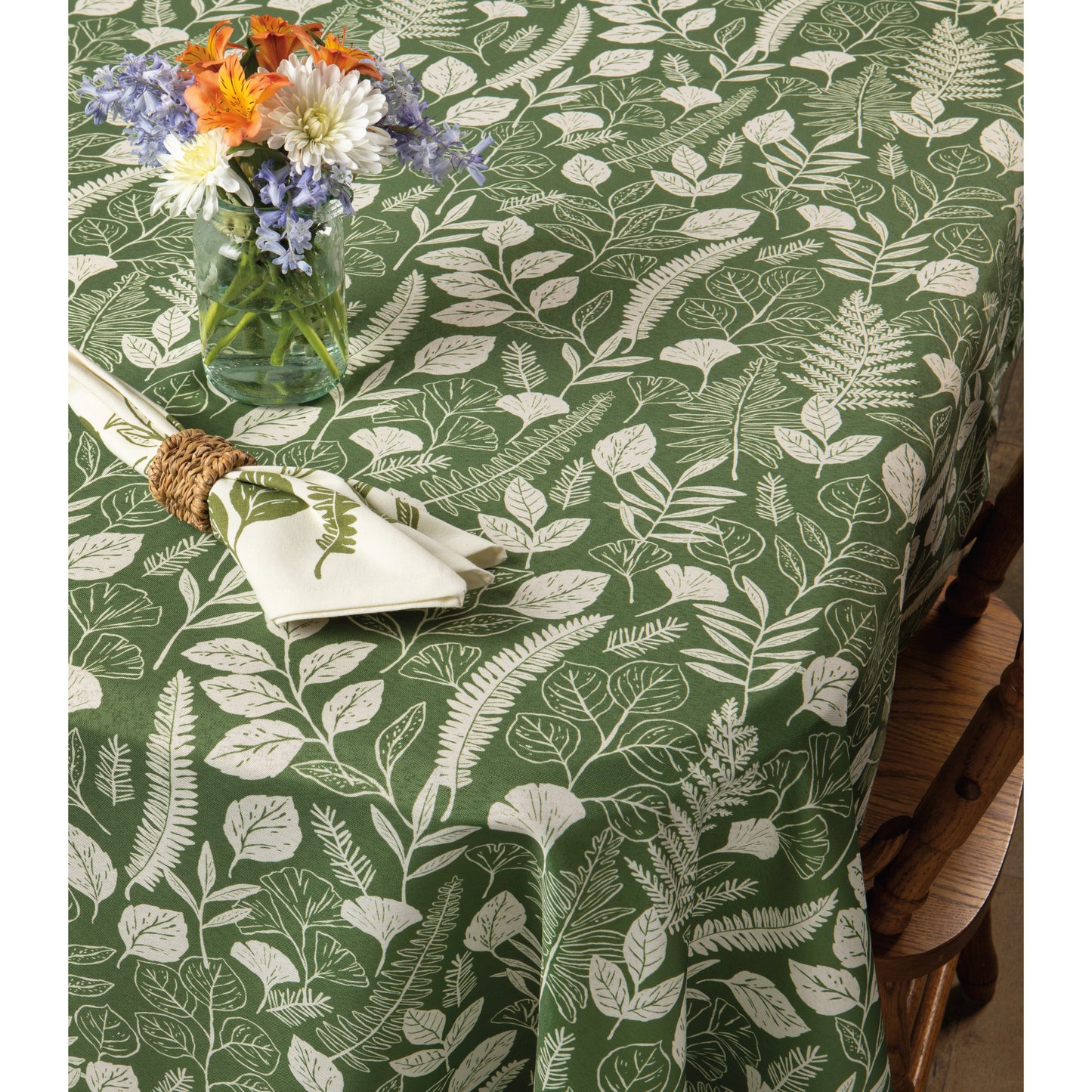 Fern & Frond Round Tablecloth 60 inch