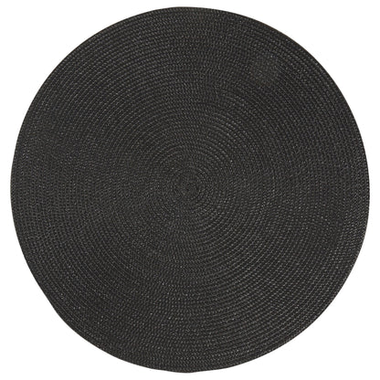 Disko Black Round Placemat