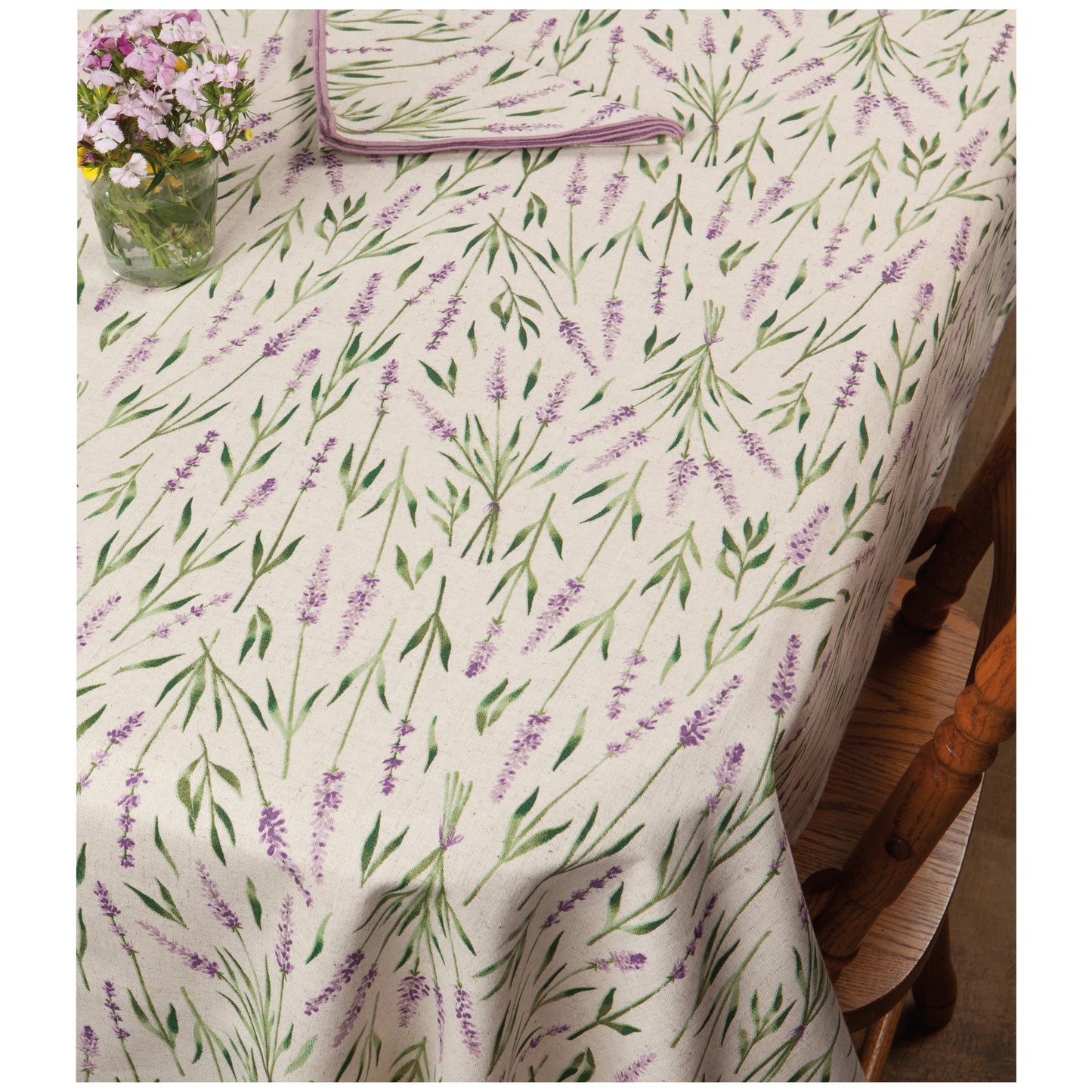 Lavender Tablecloth 90 x 60 inch