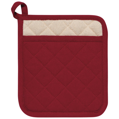 Superior Carmine Red Pocket Potholder