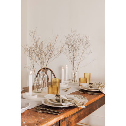Leaf Metal Napkin Rings Set of 4