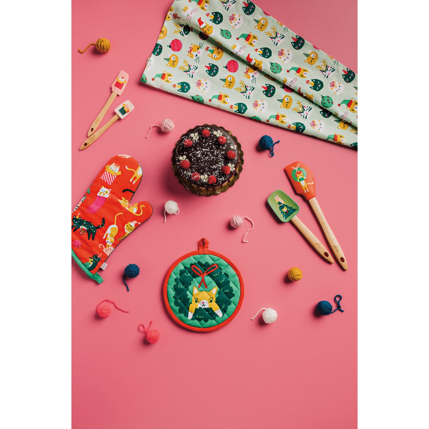 Let it Meow Christmas Silicone Spatulas Set of 2
