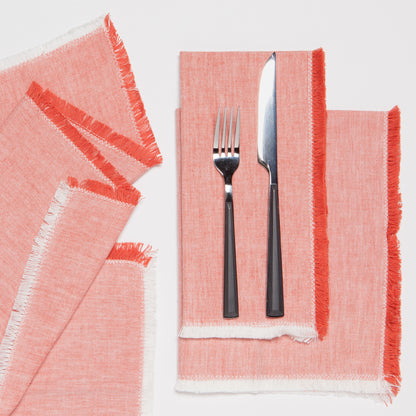 Clay Chambray Napkins Set of 4