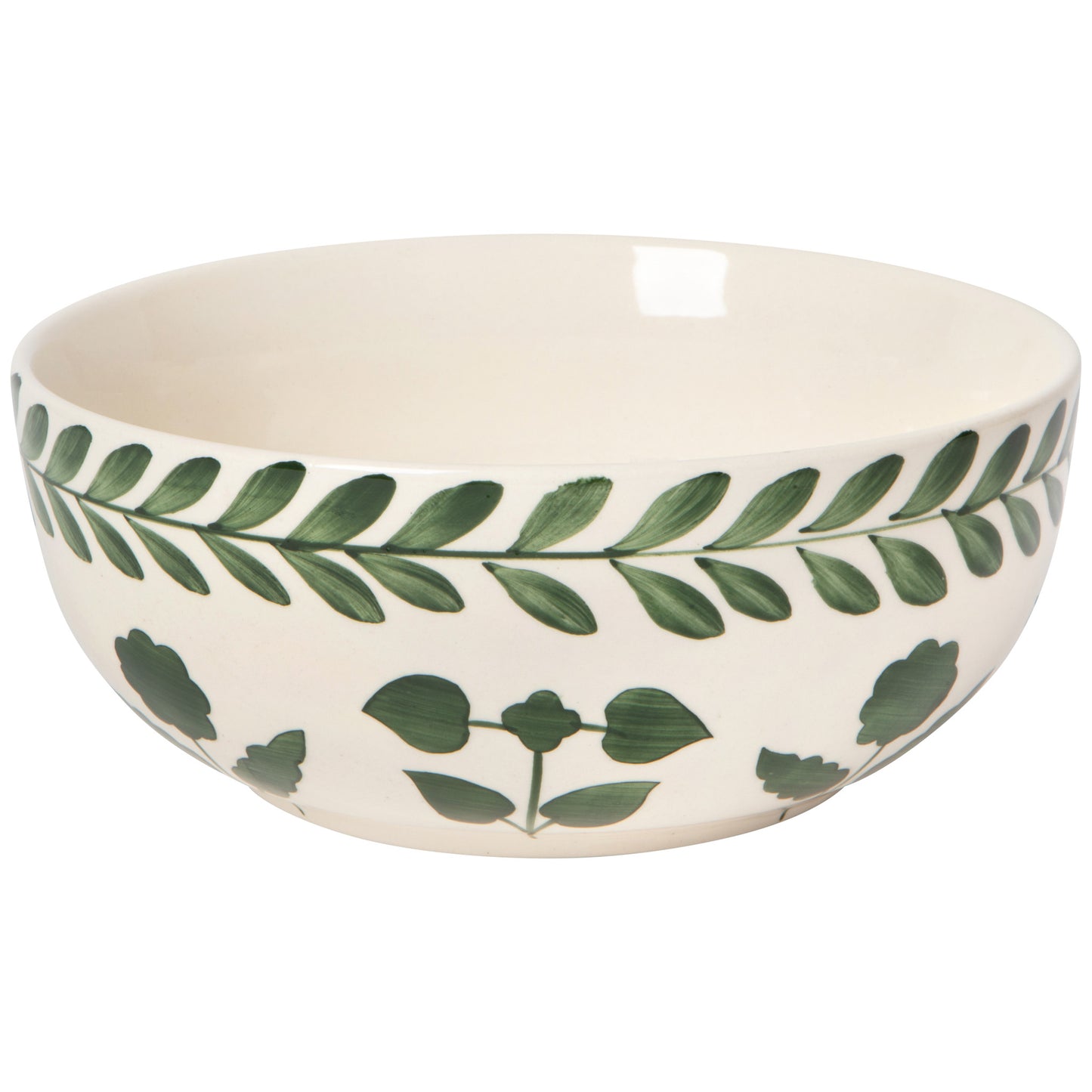 Sylvie Green Hand Painted Serving Bowl 8 inch