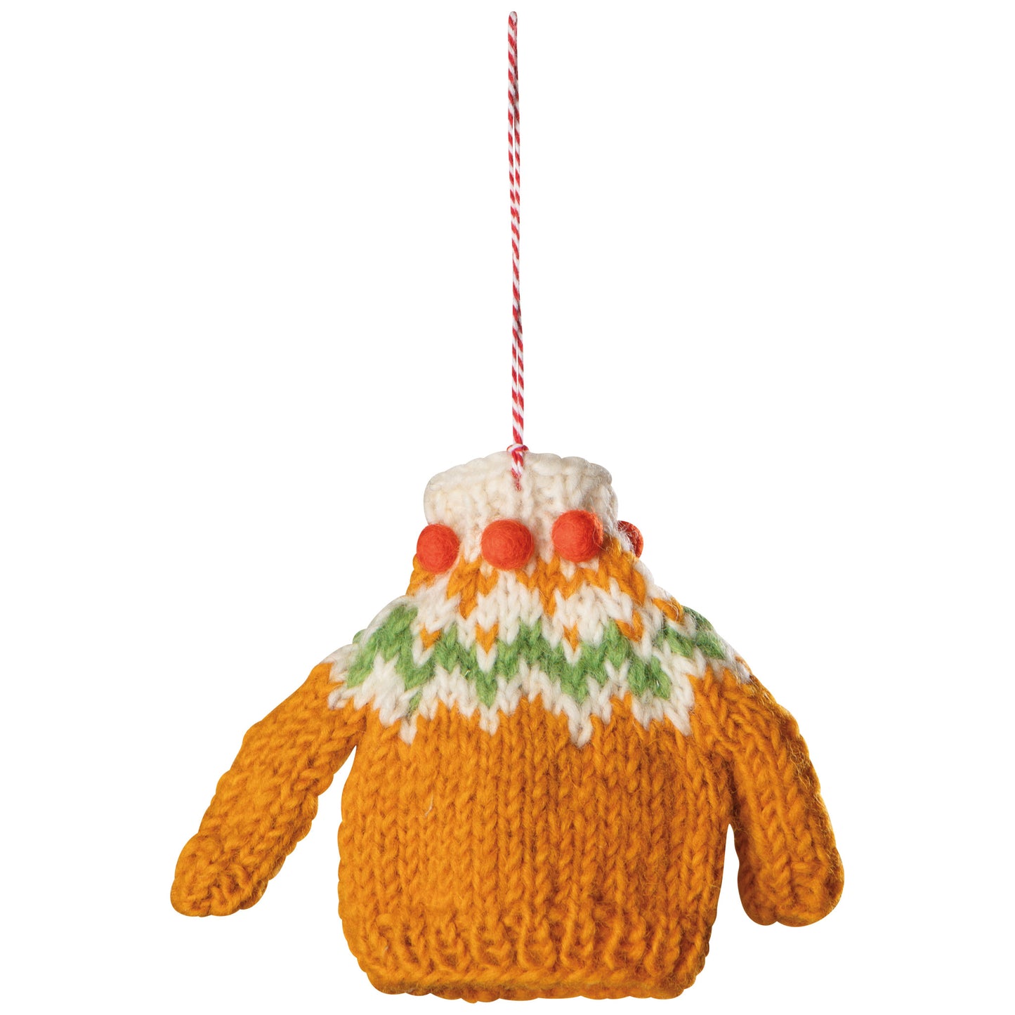 Sweater Party Felt Christmas Tree Ornaments - 3 Assorted Styles