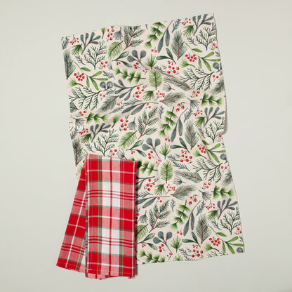 Bough & Berry Dishtowels Set of 2