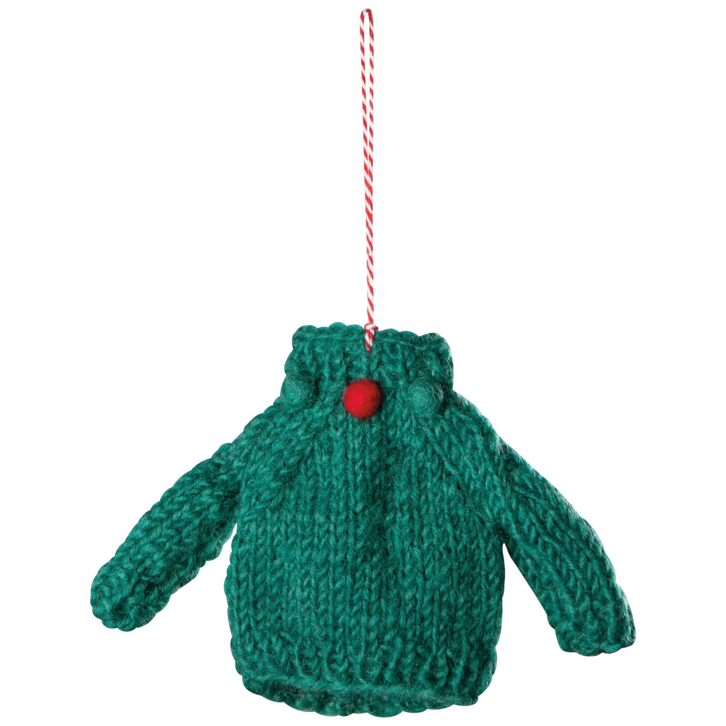Merry Knitmas Felt Christmas Tree Ornaments - 3 Assorted Styles