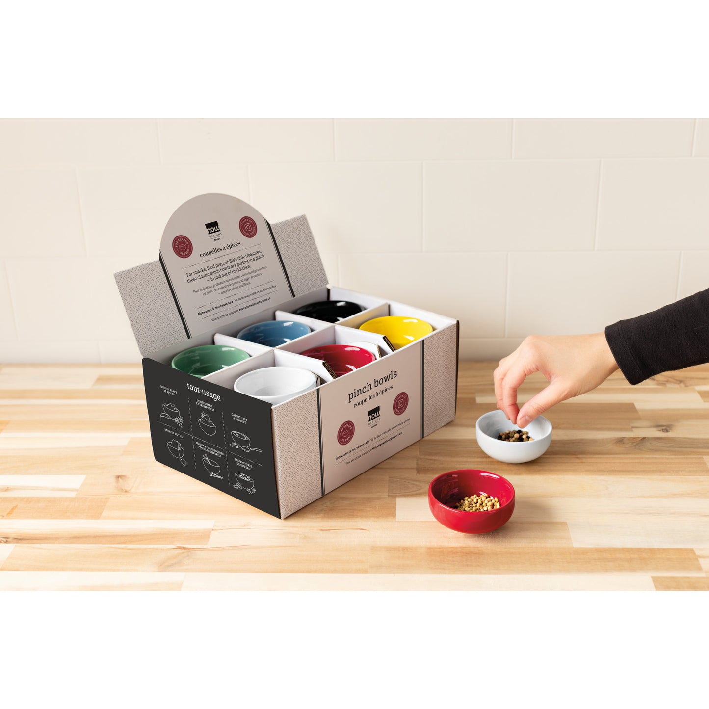 Color Center Pinch Bowl Counter Display - 24 Assorted
