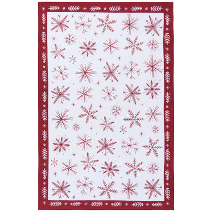 Snowflakes Christmas Dishtowel