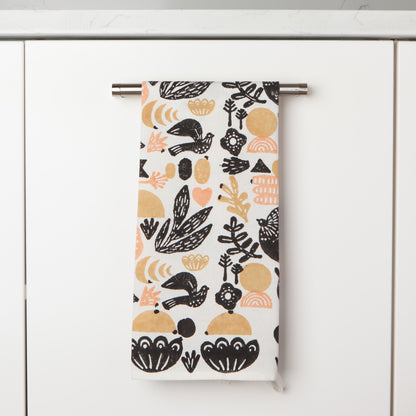 Myth Block Print Dishtowel