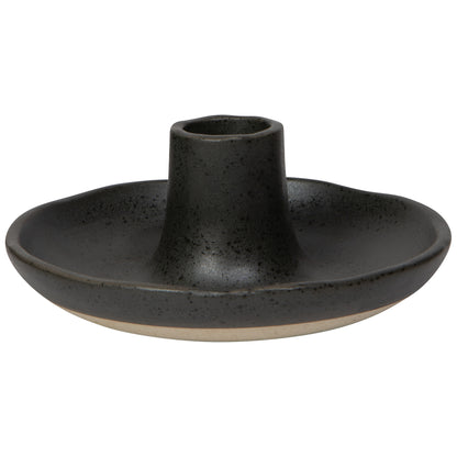 Lumina-Black Candle Holder