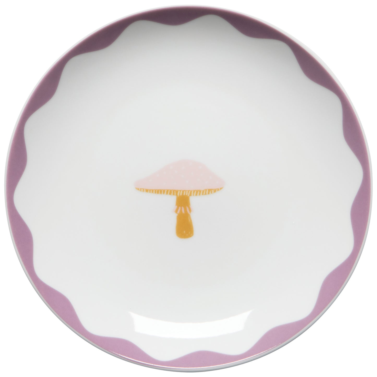 Mushroom Gems Appetizer Plates Set of 4