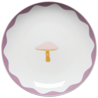 Mushroom Gems Appetizer Plates Set of 4