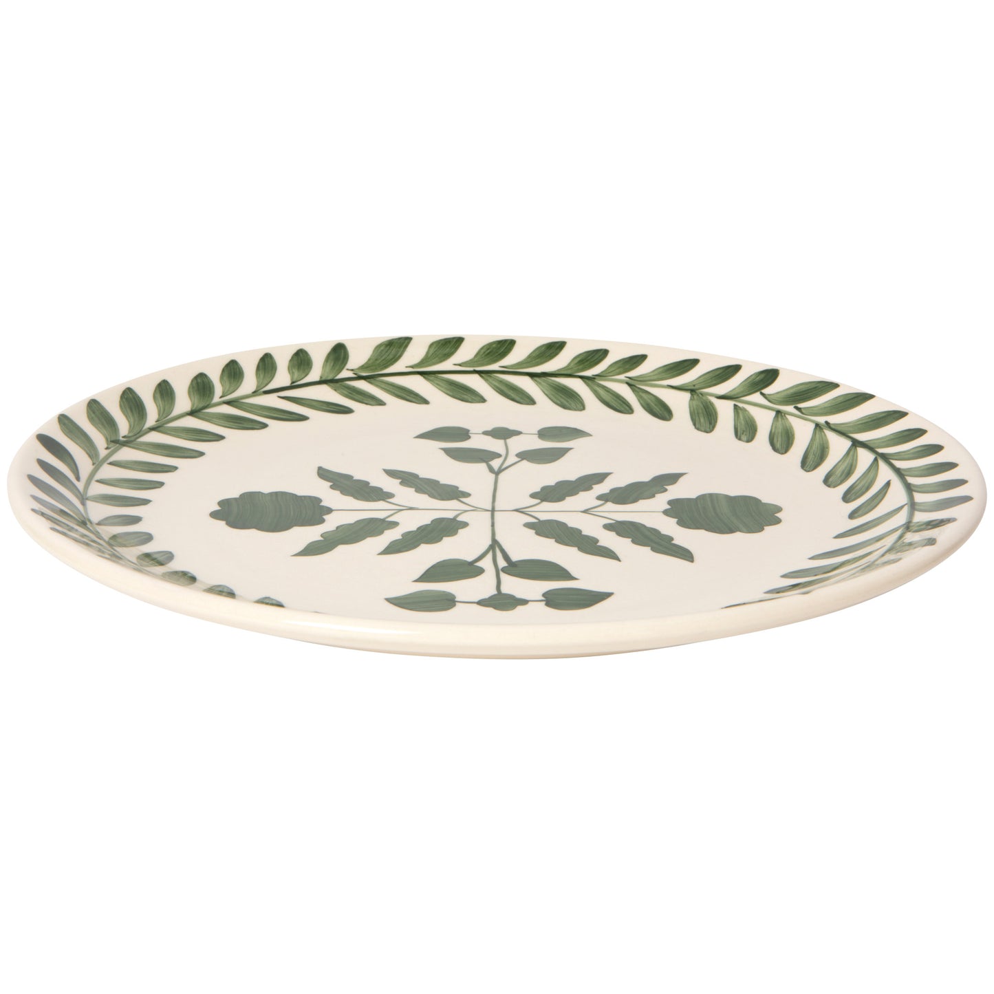 Sylvie Green Hand Painted Dinner Plate 11 Inch
