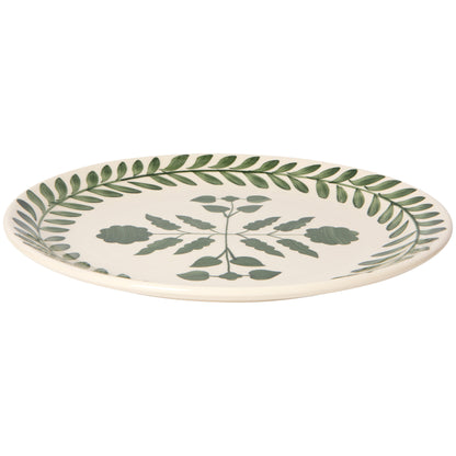 Sylvie Green Hand Painted Dinner Plate 11 Inch