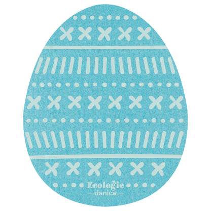 Easter Eggs Shaped Swedish Dishcloths Set of 3