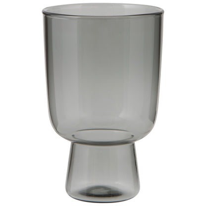 Pedestal Glass 11 oz - Smoke