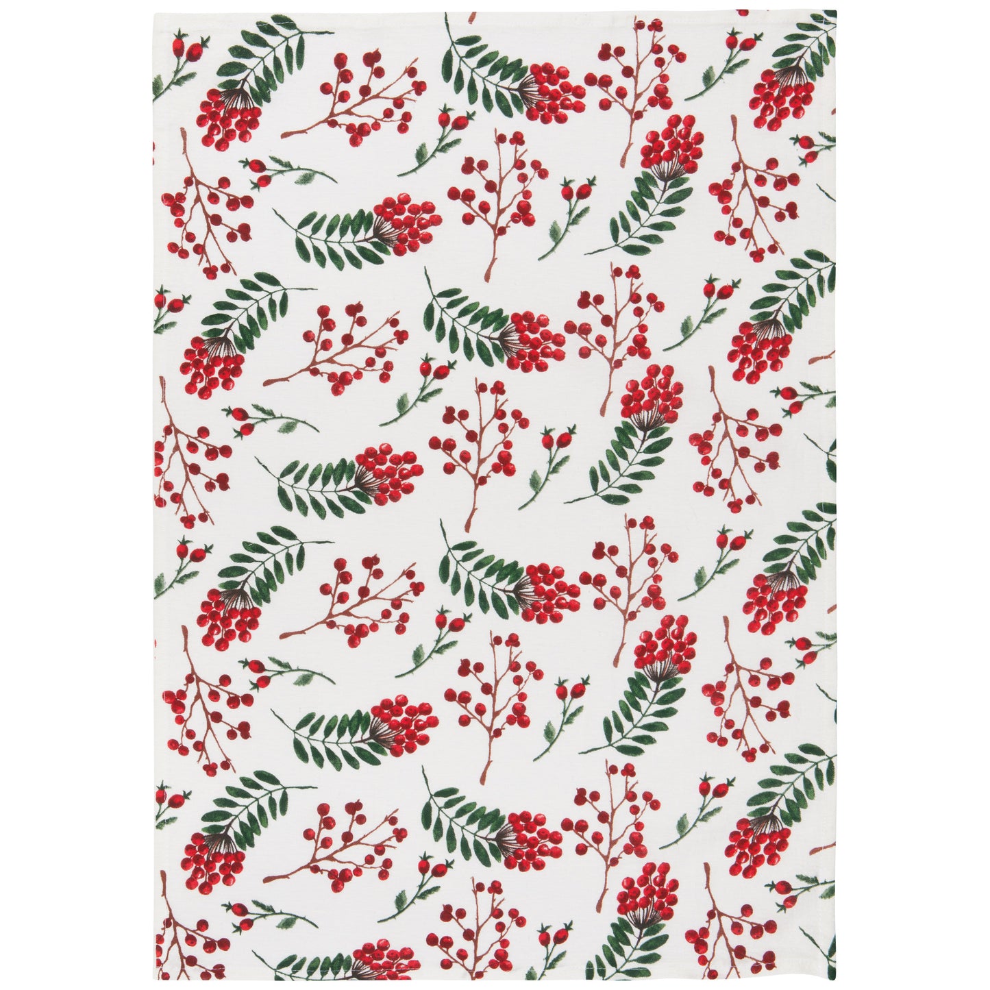 Winterberry Baker's Floursack Christmas Dishtowels Set of 3
