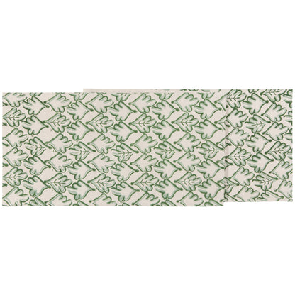 Hedge Block Print Table Runner