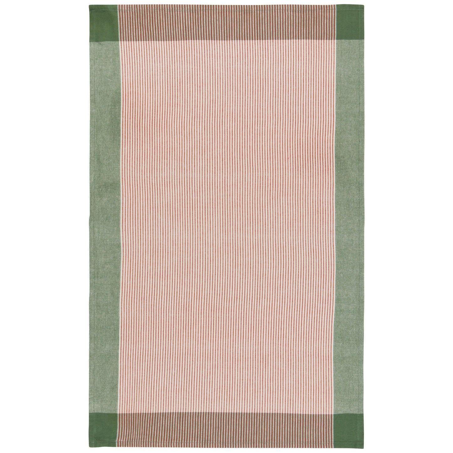 Jade Green Array Stripe Dishtowel Set of 2