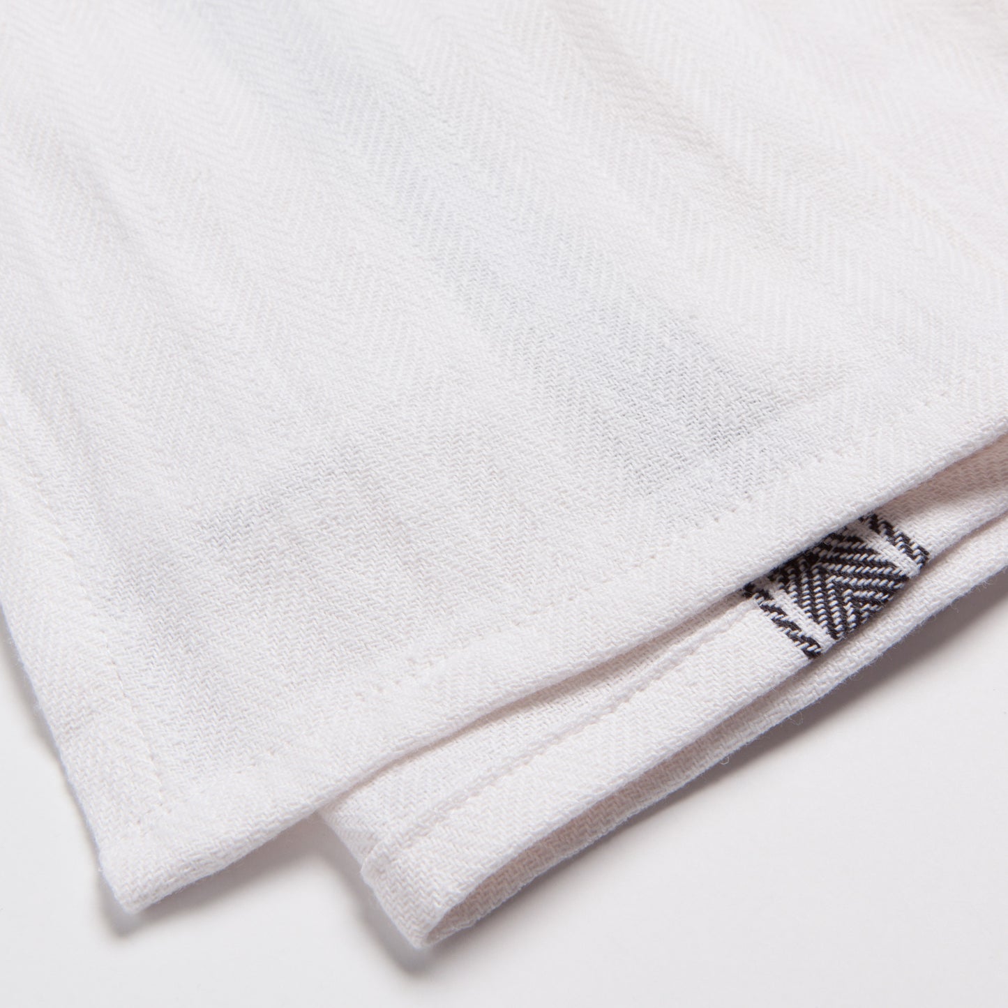 Brooklyn Stripe Black Dishtowels Set of 4