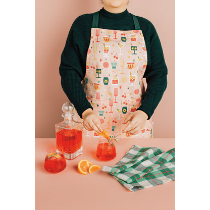 Holiday Spirits Christmas Apron & Dishtowel Set