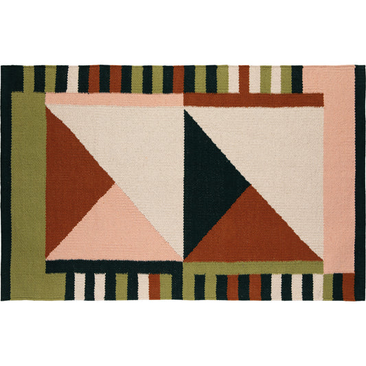 Oblique Woven Cotton Rug 2 x 3 ft