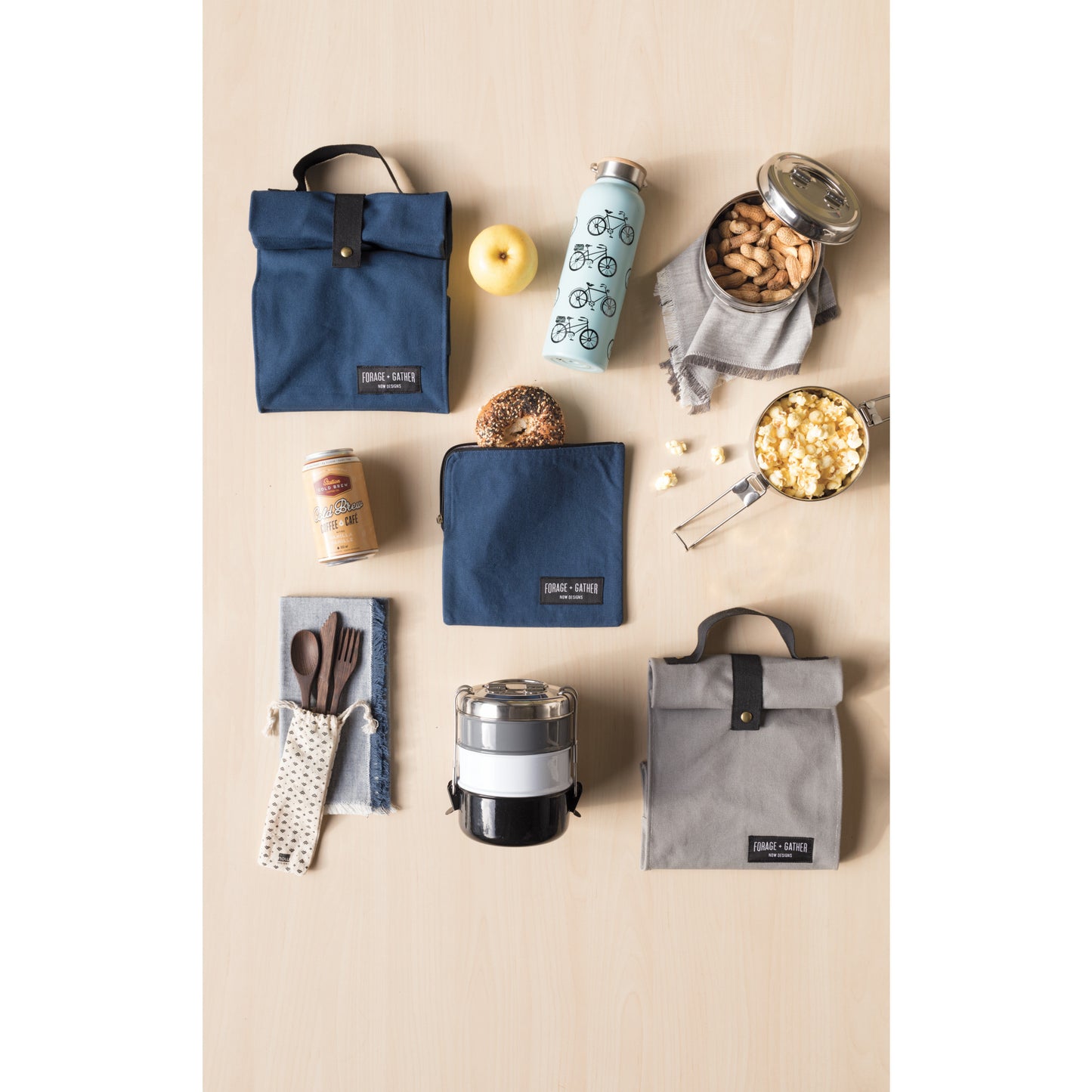 On The Go Ebony Cutler Set of 3 with Carry Bag