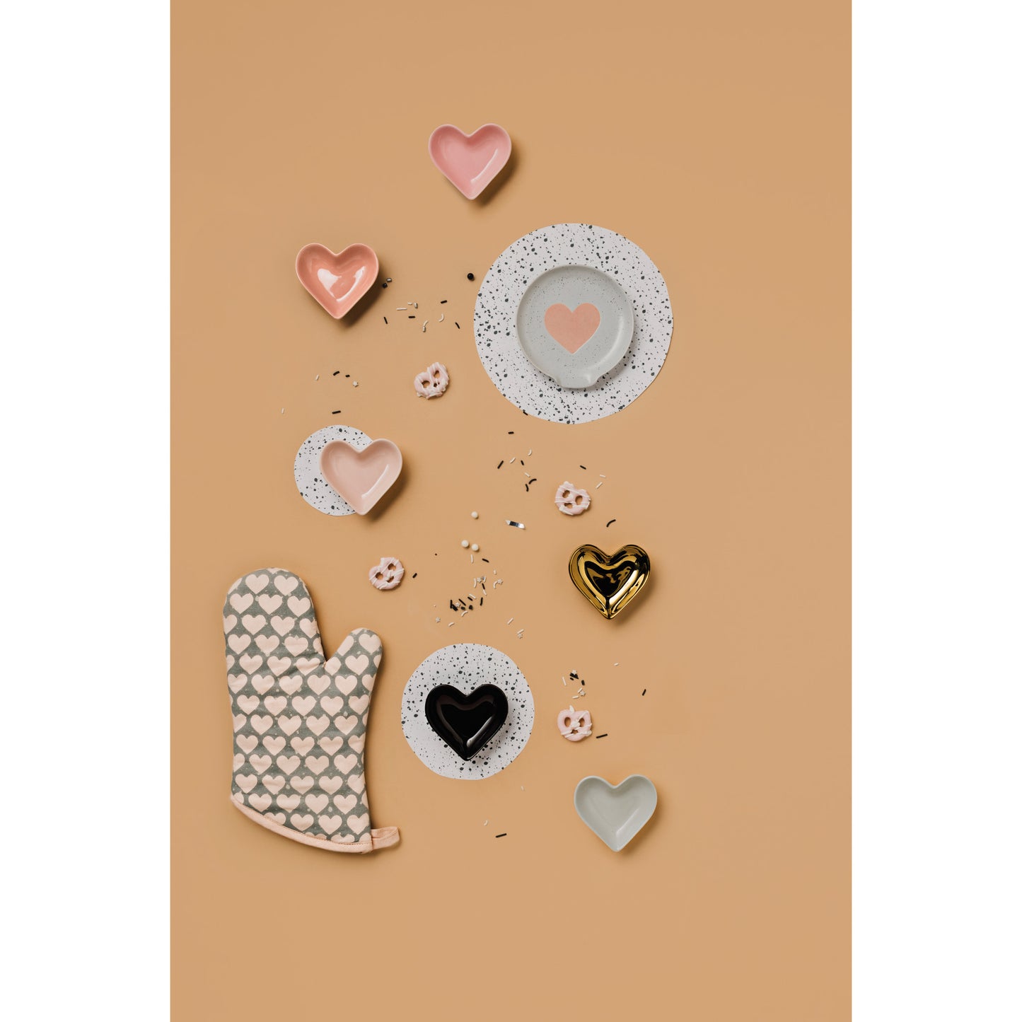 Heart Pinch Bowls Set of 6