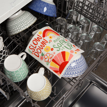 Slow Down Swedish Dishcloth