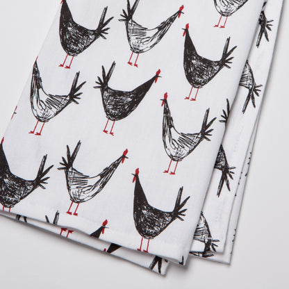 Chicken Scratch Dishtowel