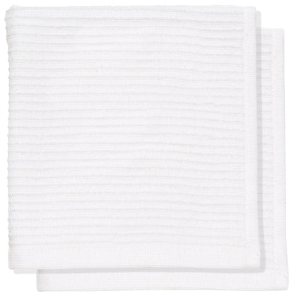 Ripple White Dishcloths Set of 2