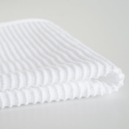 Ripple White Dishcloths Set of 2