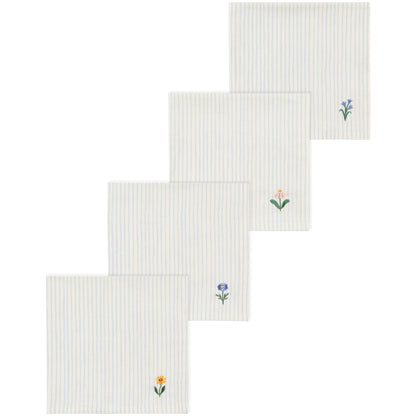 Hand Picked Napkins Set of 4 Assorted