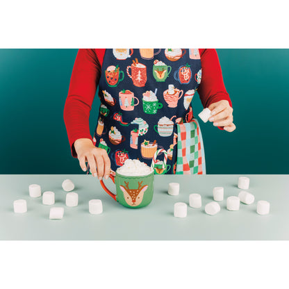 Cozy Cups Christmas Apron & Dishtowel Set