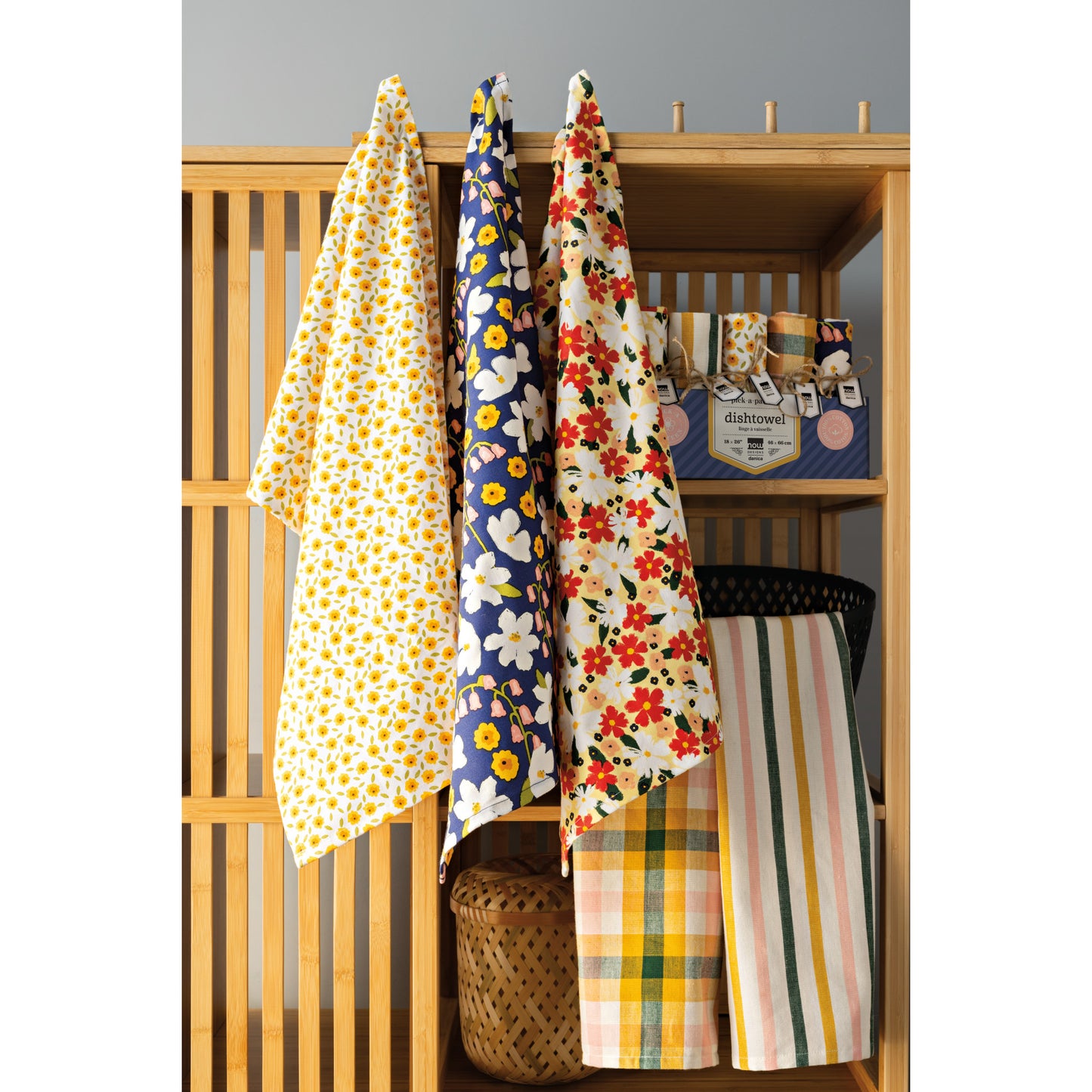 Full Bloom Dishtowel Counter Display - 20 Assorted
