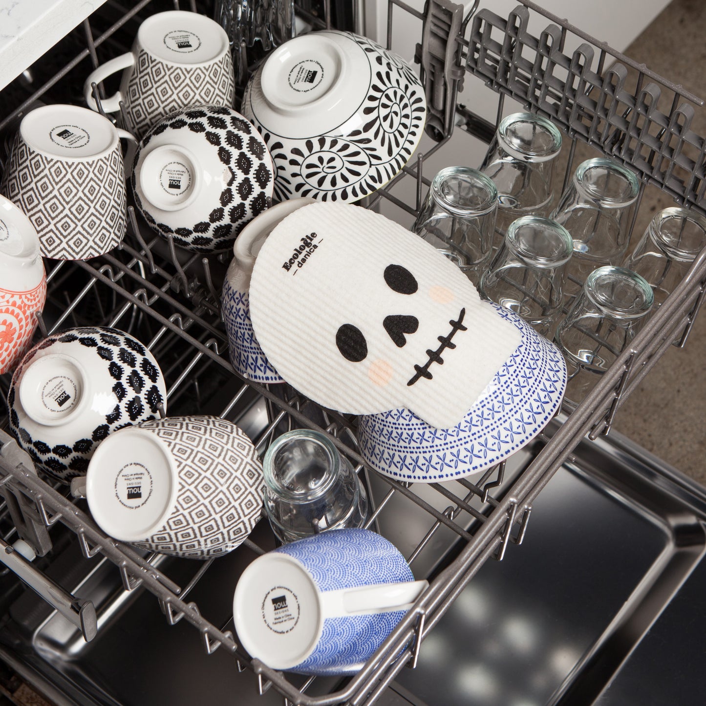 Boo Crew Skull Swedish Dishcloth