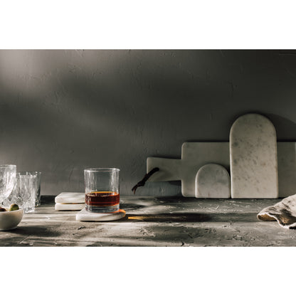 White Arch Marble Coasters Set of 4