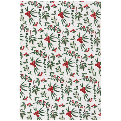 Winterberry Baker's Floursack Christmas Dishtowels Set of 3