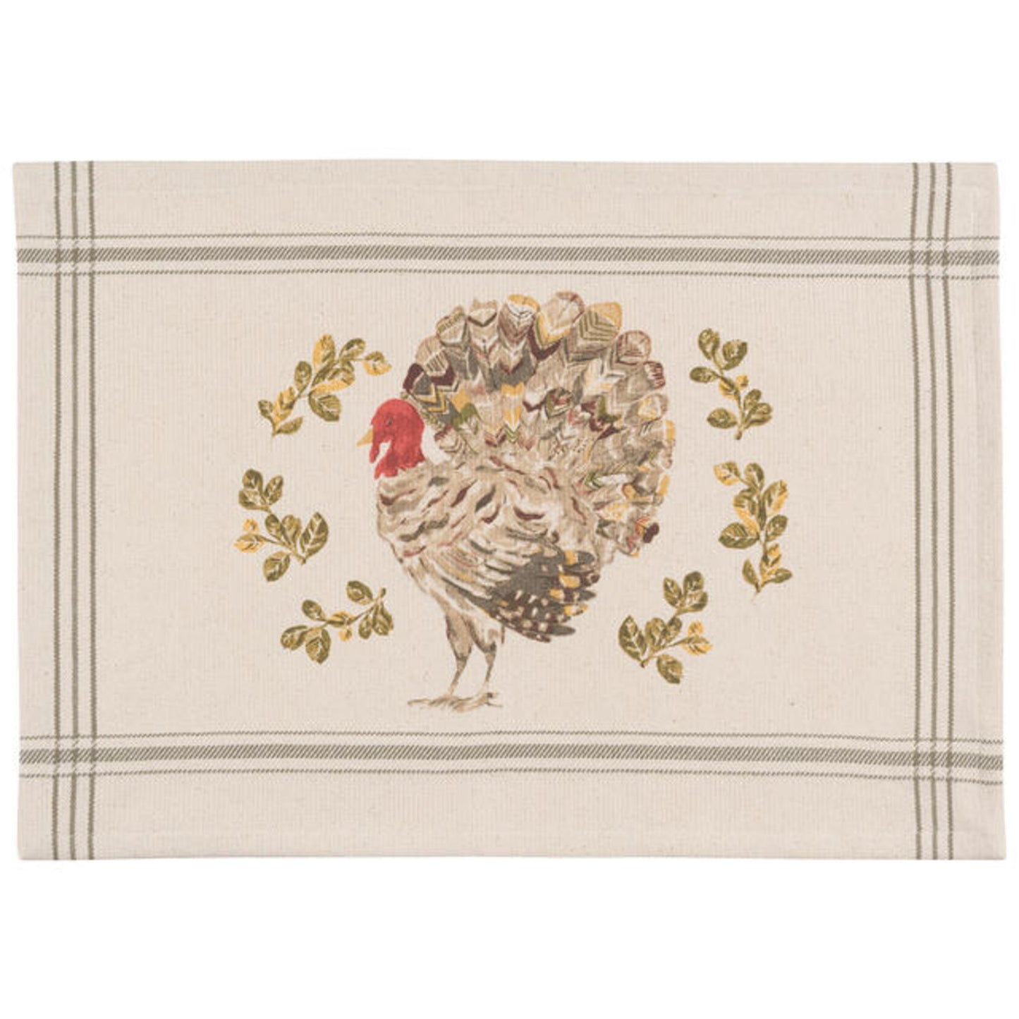 Holiday Turkey Placemat 12 x 18 inches