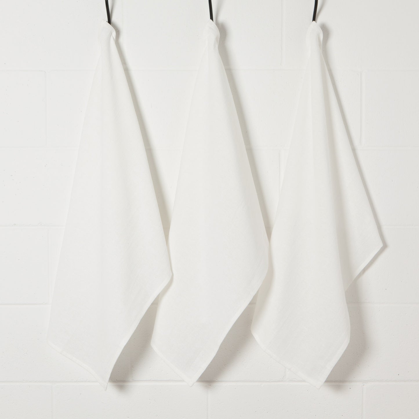 Unbleached Cotton Baker's Floursack Dishtowels Set of 3