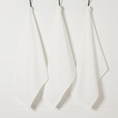 Unbleached Cotton Baker's Floursack Dishtowels Set of 3