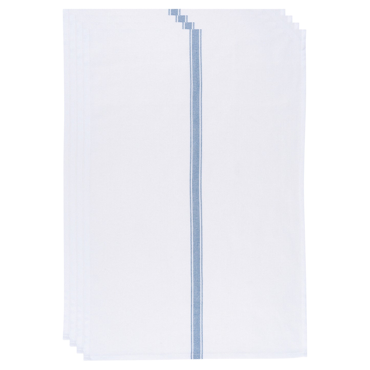 Brooklyn Stripe Delft Blue Dishtowels Set of 4