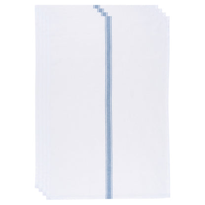 Brooklyn Stripe Delft Blue Dishtowels Set of 4