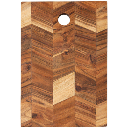 Acacia Chevron Serving Board 10 inch