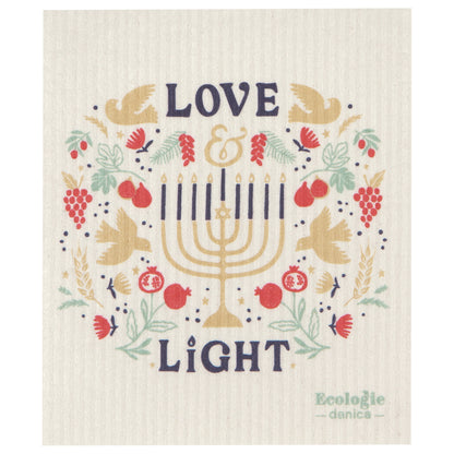 Love and Light Swedish Dishcloth