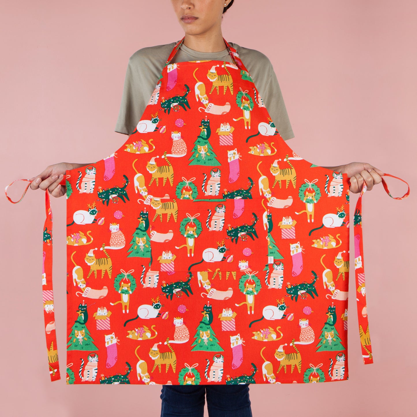 Let it Meow Christmas Apron