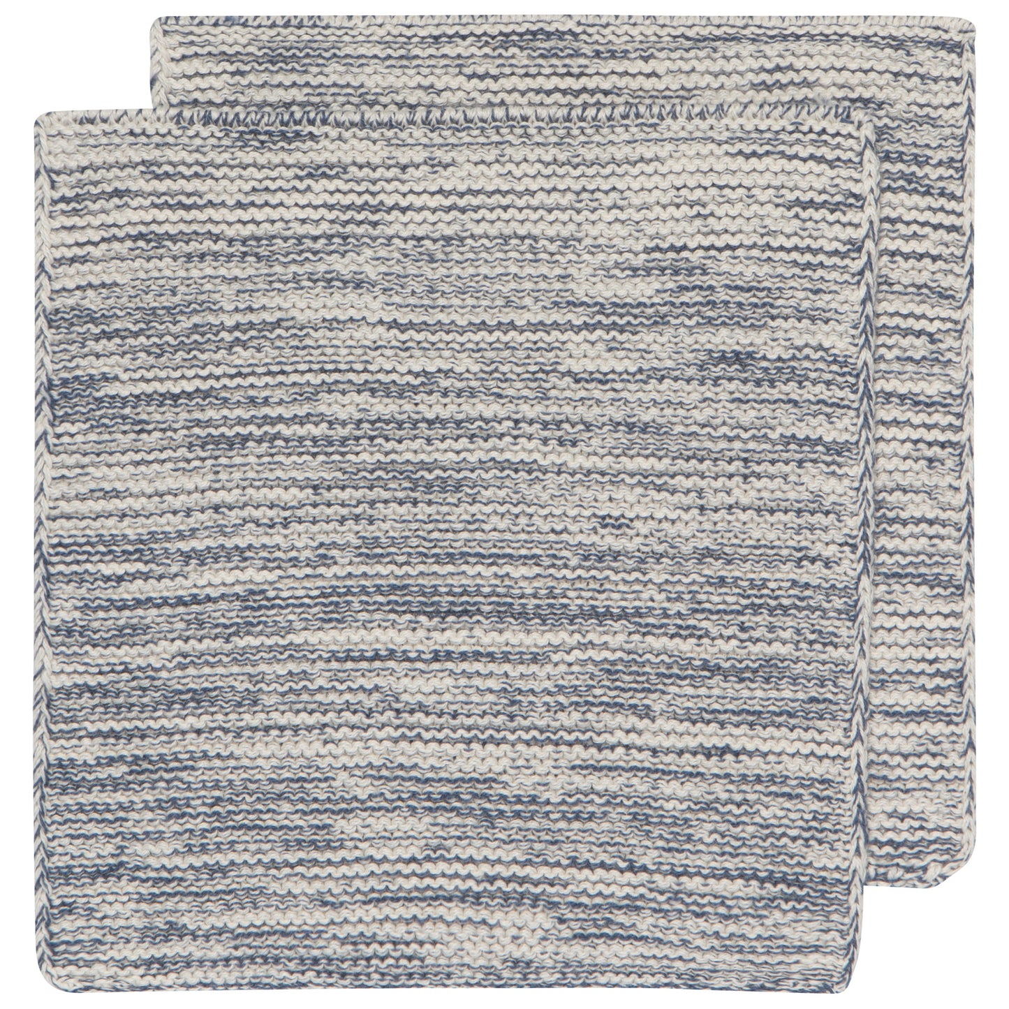 Midnight Blue Knit Dishcloths Set of 2