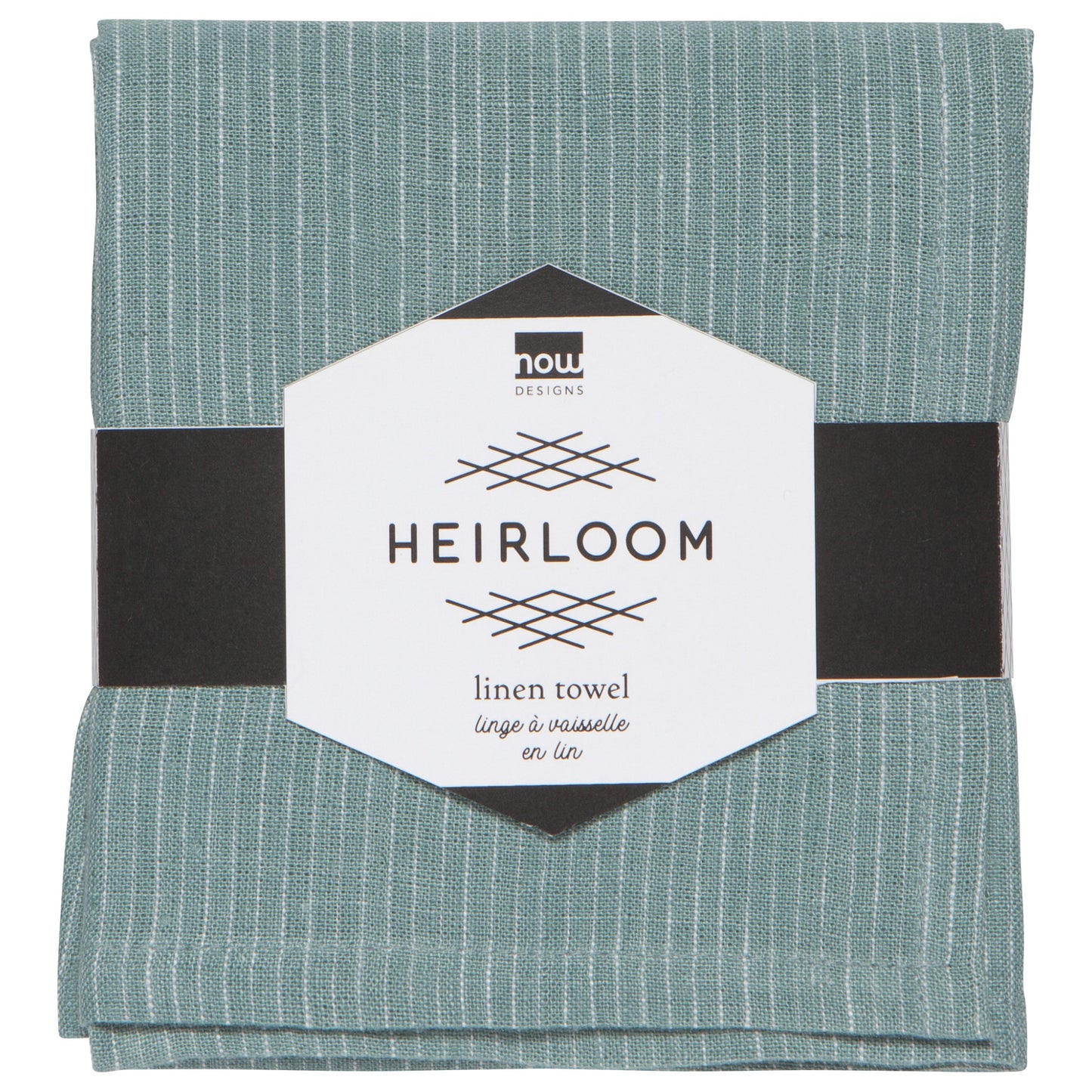 Lagoon Pinstripe Linen Dishtowel