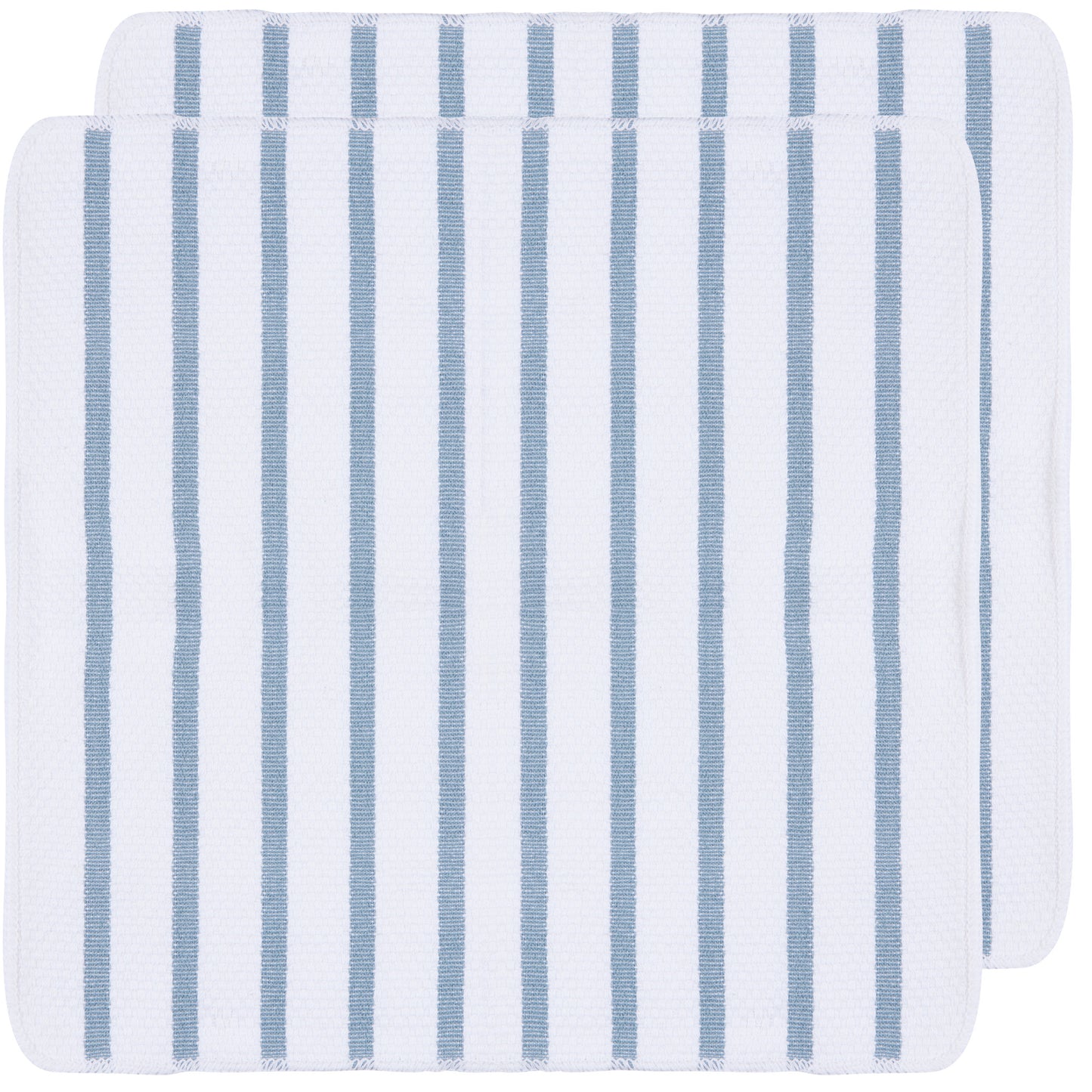 Basketweave Slate Blue Dishcloths Set of 2